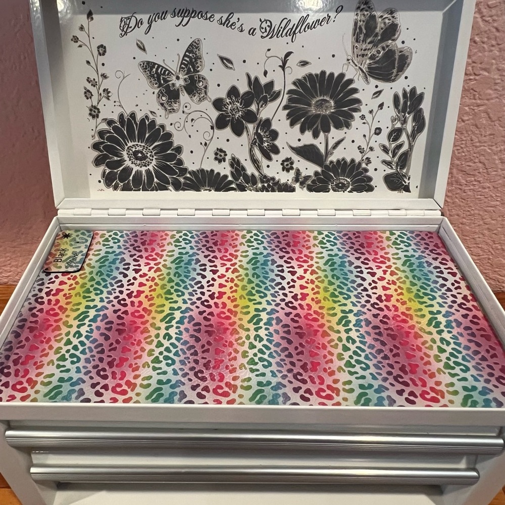 Colorful Leopard Print Jewelry Box